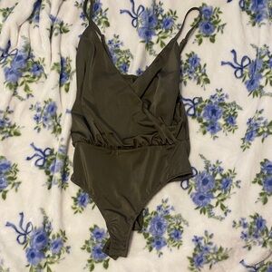 Olive Green Windsor One-Piece Body Suit